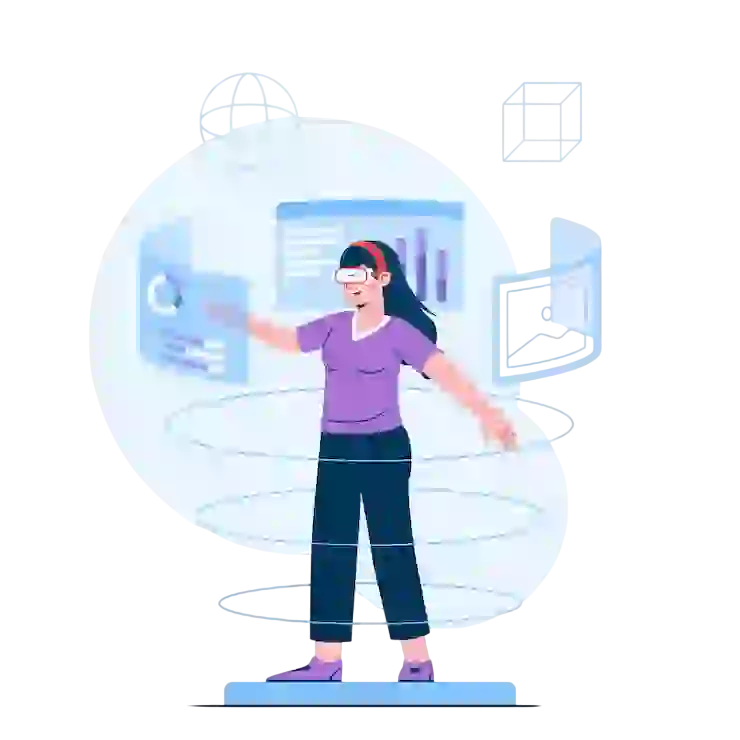 Illustration representing business growth and digital strategy